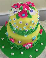 Image result for Flower Birthday Cake