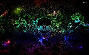 Image result for Cool Neon Backgrounds Skull