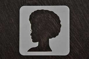 Image result for Female Face Stencil