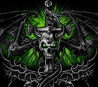 Image result for Green Skull Art