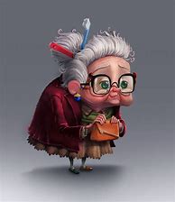 Image result for Old Lady Cartoon Character Drawing