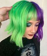 Image result for Purple Lime Green Hair