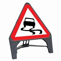 Image result for Slippery Road Sign