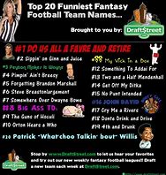 Image result for Funny Football Team Names