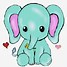 Image result for Cute Animated Elephant