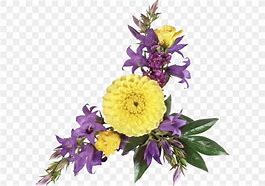 Image result for Purple and Yellow Flower Basket Clip Art