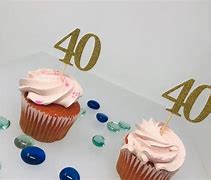 Image result for 50th Birthday Fondant Cupcake Topper