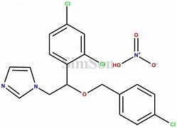 Image result for Econazole Nitrate Structure