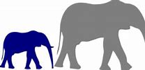 Image result for Mother and Baby Elephant Clip Art