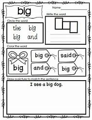 Image result for Sight Word Big