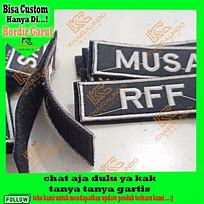 Image result for Contoh Nama Bordir Di Belakang Jaket