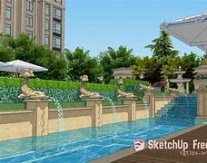 Image result for Landscape SketchUp Drawing Model