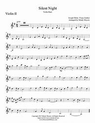 Image result for Silent Nicght Sheet for Violin