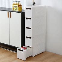 Image result for Plastic Storage Cabinet with Drawers