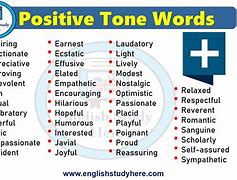 Image result for Adjective Tone Words