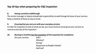 Image result for Preparing for a CQC Inspection