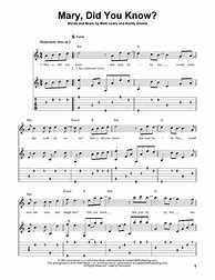 Image result for Guitar Sheet Music Mary Did You Know