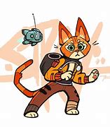 Image result for Stray Video Game Cat Fan Art Girl