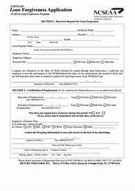 Image result for Blank Loan Forgiveness Form