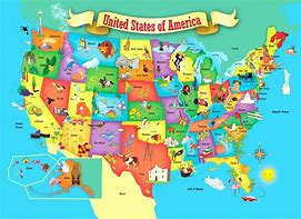 Image result for United States Map Kids