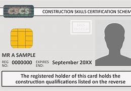 Image result for CSCS Card