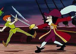 Image result for Peter Pan Fighting Captain Hook