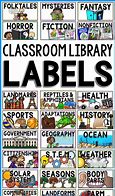 Image result for Classroom Library Labels