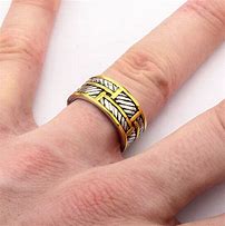 Image result for Woven Gold Circle S Ring