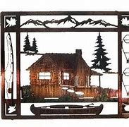 Image result for Rustic Cabin Metal Wall Art