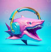 Image result for Shark with Headphones