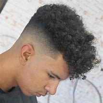 Image result for Curly Fade Haircut Black Men