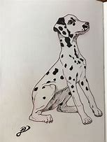 Image result for Dalmatian Sketch