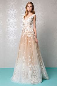 Image result for Champagne Lace Wedding Dress