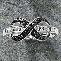 Image result for Black Diamond Infinity Ring