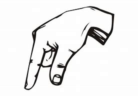 Image result for Cartoon Hand Facing Down