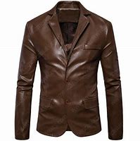 Image result for brown leather blazer