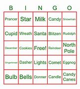 Image result for Christmas Bingo Words