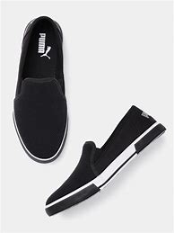 Image result for Black Puma Slip-On Sneakers