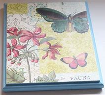 Image result for Decoupage On Wood Plaque