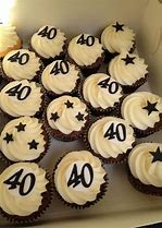 Image result for 40th Year Birthday Cupcake Idea Man