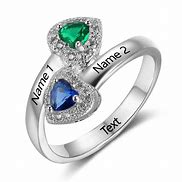 Image result for Personalized Family Birthstone Rings