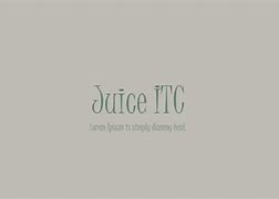 Image result for ITCC Font