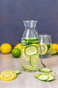 Image result for Lemon Lime Cucumber Water