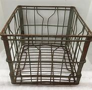 Image result for Old Metal Milk Crate