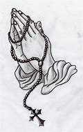 Image result for Praying Hands with Rosary Art