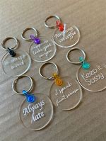 Image result for Glitter Acrylic Keychain Sayings