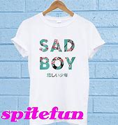 Image result for Boy with Orange T-Shirt Sad