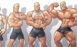 Image result for Muscle Growth Progress Cartoon