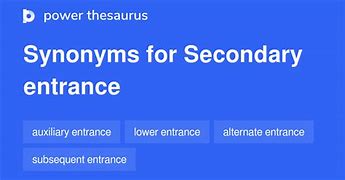 Image result for Entrance Synonym