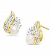 Image result for Single Pearl Earrings Zales